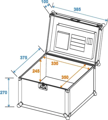 Produktbild von ROADINGER Universal-Dokumenten-Case GR-2, sw