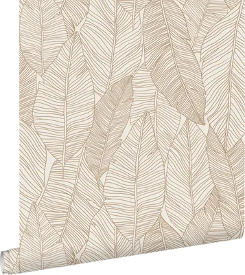 Obrázok produktu pre ESTAhome tapeta kreslené listy béžová 53 cm x 10,05 m