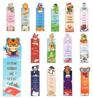 Productafbeelding van 30 Kinderleesmarkers met Inspirerende Spreuken