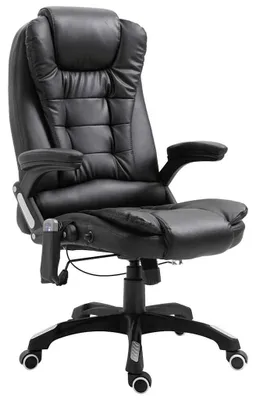 Produktbild von vidaXL Massage-Bürostuhl Schwarz Kunstleder