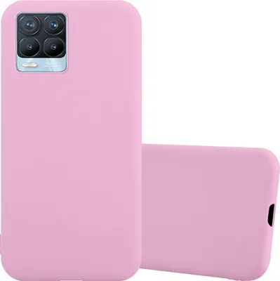 Obrázek produktu pro Cadorabo Case for Realme 8 4G / 8 PRO Protective Cover in Pink Pouzdro na mobilní telefon TPU Silicone Case Cover