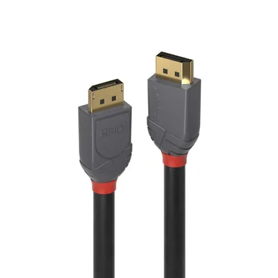 Produktbild von LINDY DisplayPort 1.4 Kabel Anthra Line 5m