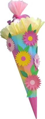 Produktbild von Schultüte Bastelset Regenbogen Blumen von Prell