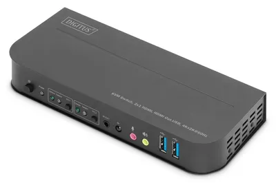 Immagine prodotto di Switch KVM DIGITUS Digitus, 2x1 HDMI, uscita HDMI, USB, 4Kx2K@60Hz