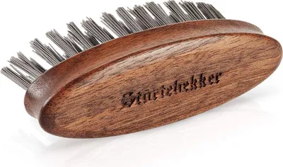 Obrázek produktu pro Kartáč na vousy Störtebekker® z pravého dřeva - Německo - Rozčesává vousy a upravuje jejich tvar - Zabraňuje svědění - Udržitelné štětiny BioniFil