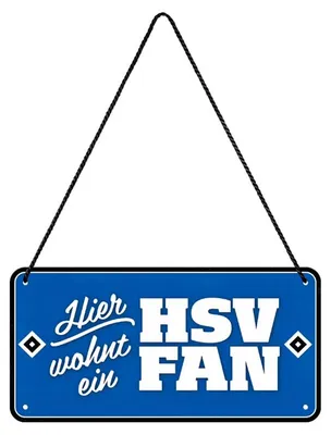 Produktbild von Hamburger SV HSV Blechschild Kordel