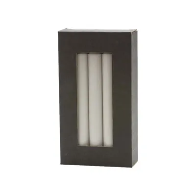 Image de Bougies en cire rustiques, couleur lin, diamètre 2,2 cm, longueur 19 cm, lot de 10