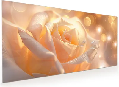 Produktbild von Küchenrückwand Spritzschutz Glas mit Motiv Leuchtende Blüte 40 x 40 cm