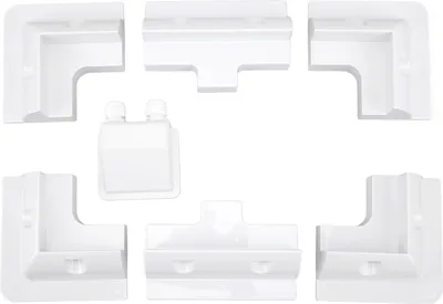Produktbild von 7ks Dach Eckhalterung ABS -Bohrer Free Solar Panel Fixing Kit Weiß für RV Yacht Bungalow