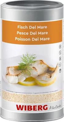 Produktbild von Wiberg Fisch Del Mare Würzmischung mit Meersalz Packung 1000g