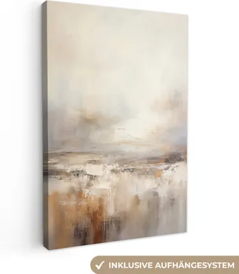 Obrázek produktu pro OneMillionCanvasses® - Obrazy na plátně - Umění - Industriální - Šedá - Hnědá - Abstraktní, nástěnné umění, nástěnné dekorace Obývací pokoj, 40x60cm
