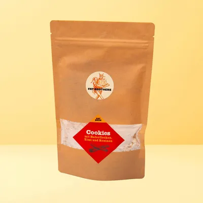 Produktbild von Cookies mit Haferflocken Rosinen und Zimt Backmischung