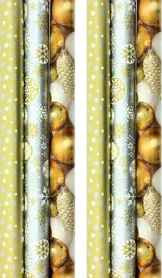 Obrázek produktu pro Benza balicí papír - vánoční papír na Vánoce - 3 metry x 70 cm - 6 rolí