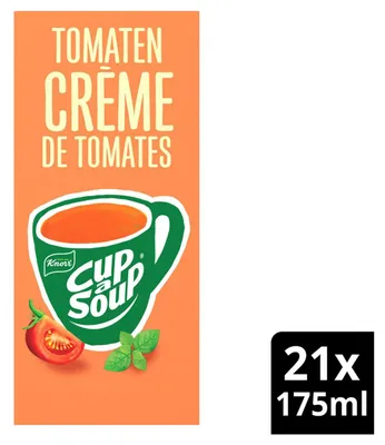 Produktbild von Unox Cup-a-Soup Tomaten Crème, 21er Pack, 336g – Schnelle Tomatensuppe
