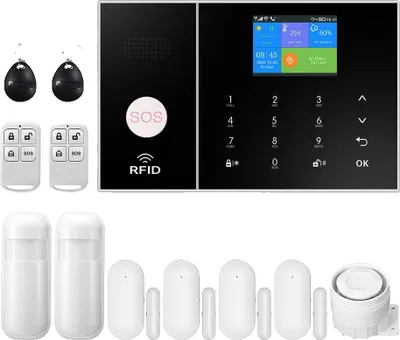 Image de Alarme de maison intelligente, connectivité WiFi et 4G, détection de mouvement, C, prise UE