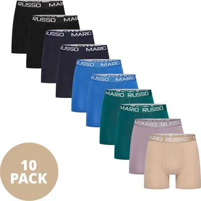Produktbild von Mario Russo Boxershorts – Herren Boxershorts – Herrenunterwäsche – 10er-Pack – S – Style-Mix