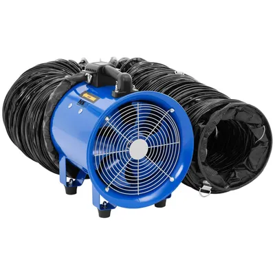 Obrázok produktu pre Priemyselný stavebný ventilátor s 10 m hadicou 2700 m3/h priemer 280 mm