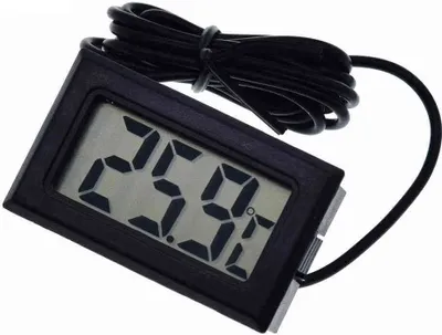 Produktbild von Mini LCD Thermometer mit 1m Kabel