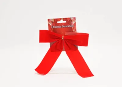 Produktbild von Rote Geschenkschleife,Samt 18x21 cm, für innen und außen