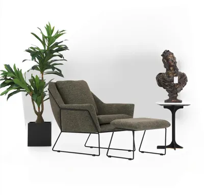 Produktbild von Moderner Grüner Sessel Cocktailsessel Ohrensessel Wohnzimmermöbel Design