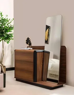 Produktbild von Kommode mit Spiegel Luxus Konsole Kommoden Schlafzimmer 2tlg. Sideboard