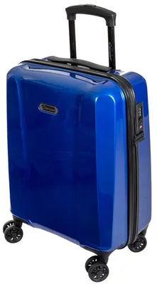 Produktbild von Blaue Koffer 55 cm, Handgepäck Hartschalenkoffer Trolley Cavalet - Bowatex