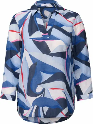 Produktbild von TOS Multicolor Long Blouse 36715 urban navy blue Größe M