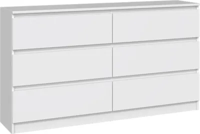 Image de Selsey Malwa - Commode à six tiroirs, blanc, 138 cm