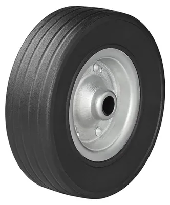 Obrázok produktu pre 341541V01 Náhradné koleso pre oporné koleso, kovový ráfik s celogumovou pneumatikou 220 x 65 mm, nosnosť 300 kg