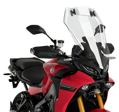 Productafbeelding van PUIG touring windscherm met transparante deflector voor Yamaha