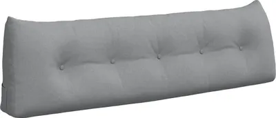 Zdjęcie produktu dla vidaXL Poduszka na plecy jasnoszara 160 x 24 x 50 cm tkanina