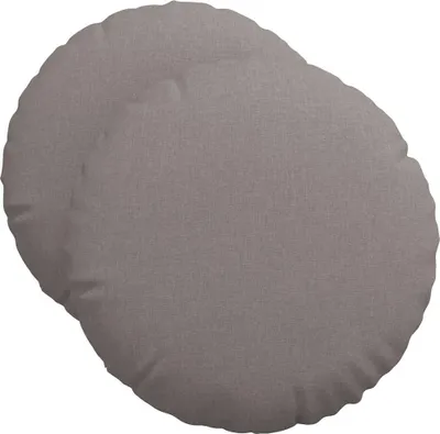 Obrázek produktu pro vidaXL Sedací polštáře, 2 kusy, látka, barva taupe, průměr 50 cm, výška 19 cm