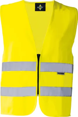 Produktbild von Korntex RX217 | Safety Vest With Zipper Warnweste - Farbe: Signal Yellow - Größe: 5XL