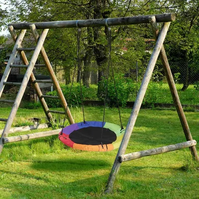 Produktbild von Mehrfarbige Nestschaukel für Kinder & Erwachsene, 100 cm