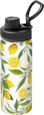 Immagine prodotto di Bottiglia termica tropicale con limoni, in acciaio inossidabile, a doppia parete e isolata
