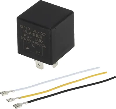 Produktbild von 3 Pins 12V-24V 10A Auto-Relais Wasserdichtes Auto-Relais Auto Motorrad LKW Boot mit Kabelbaumsteckdosen 1 Satz Schwarz