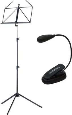 Immagine prodotto di K&M 100-1 Leggio nero con luce