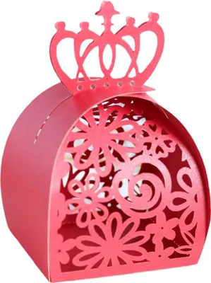 Image de 50pcs Laser Cut Crown Motif Boîtes Favor Hollow Out Candy Choclate Boîte Cadeau Pour Mariage Anniversaire Fête
