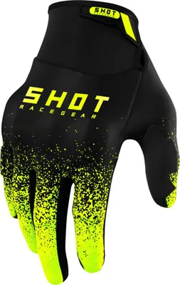 Obrázek produktu pro Shot Drift Edge motokrosové rukavice, černá/žlutá, 11