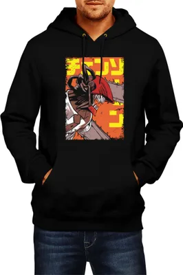 Produktbild von Herren Kapuzenpullover Manga Japan Anime Comics Animation Chainsaw Anime manga Man 11, Man L / Schwarz