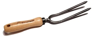 Produktbild von Rosengabel geschmiedet mit Eschenholzgriff, 14 cm