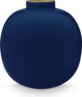 Produktbild von Pip Studio Vase Metal Blue 23cm AL