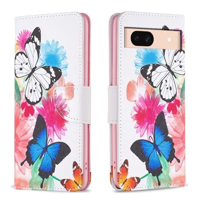 Produktbild von Für Google Pixel 8a Kunst-Leder Book Handy Tasche Motiv 1 Hülle Etuis Schutz