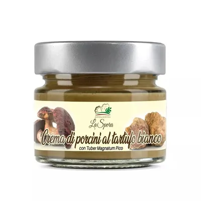 Immagine prodotto di La Spora Tartufi – Crema di porcini al tartufo bianco 80 g