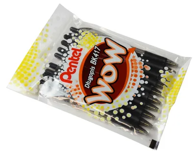 Zdjęcie produktu dla Długopis Pentel WOW BK417 czarny 10 sztuk
