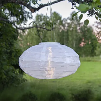 Produktbild von LED-Solarlampion 'Festival', weiß, Akku, 1 ww LED