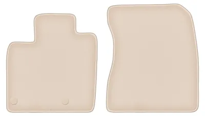 Image de Tapis avant en moquette pour Nissan Qashqai III mHEV 2021- (SUV) – 2 pièces, beiges, sur mesure – Wielganizator FORTUNA