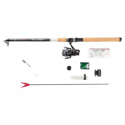 Produktbild von SET Grundangel Feederangel Angelset Angelcombo inkl. Zubehör ROCKTRAIL 300-5