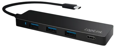 Immagine prodotto di Logilink USB 3.1 HUB 3+1-port Type-C schwarz