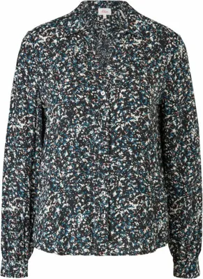Produktbild von S. Oliver Bluse langarm black AOP 40